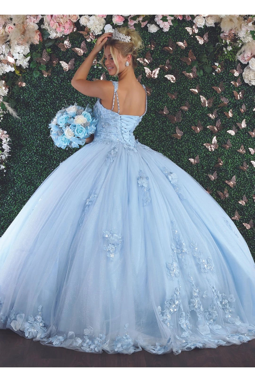 Sweetheart Floral Quinceanera Ball Gown