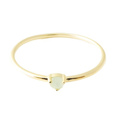 Jade Solitaire Crystal Ring