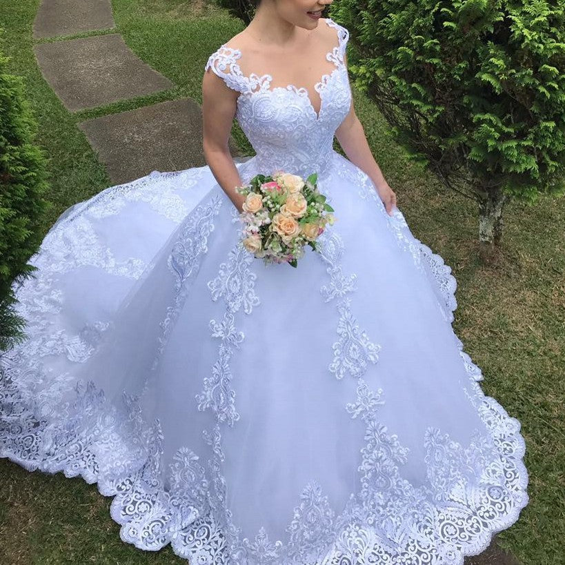 White Lace Wedding Dress