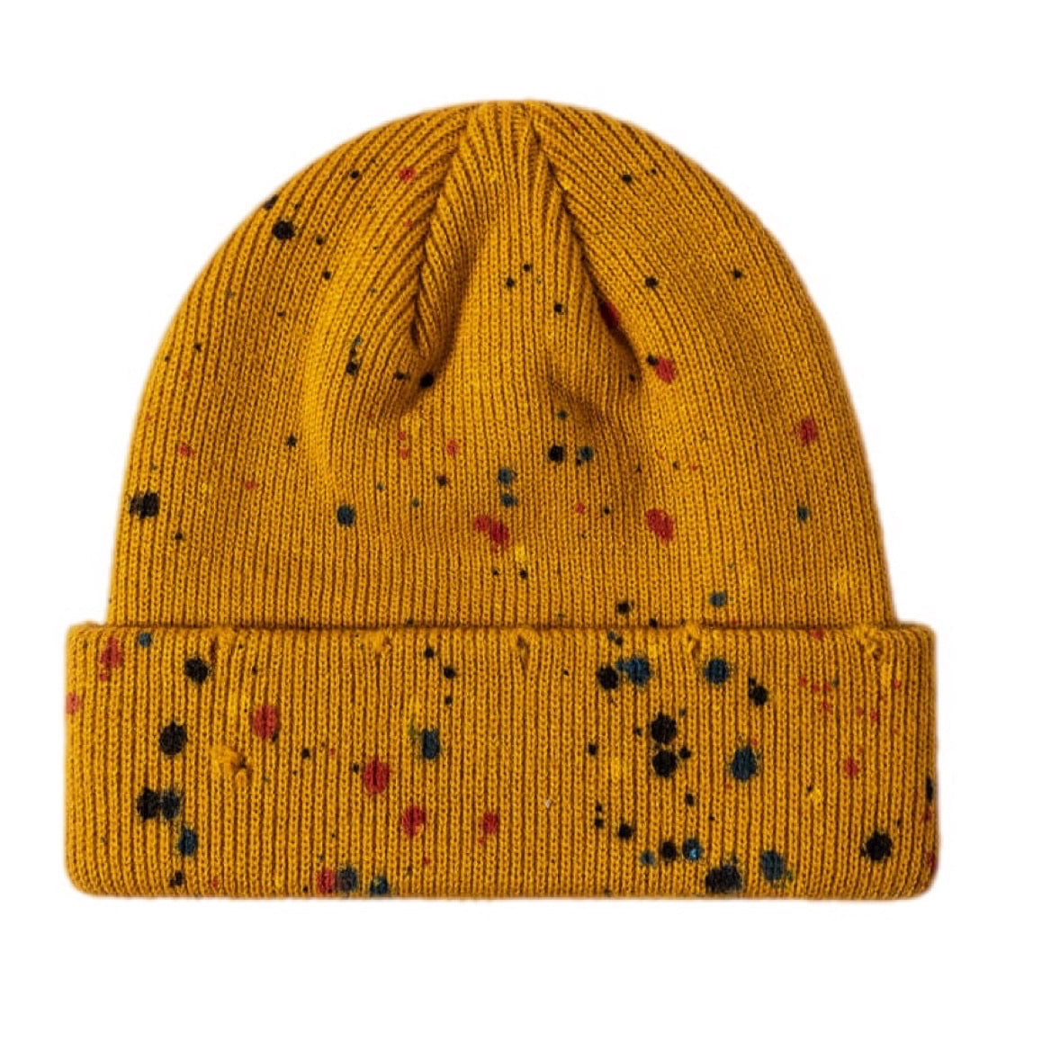 Confetti Rib-Knit Cuff Beanie