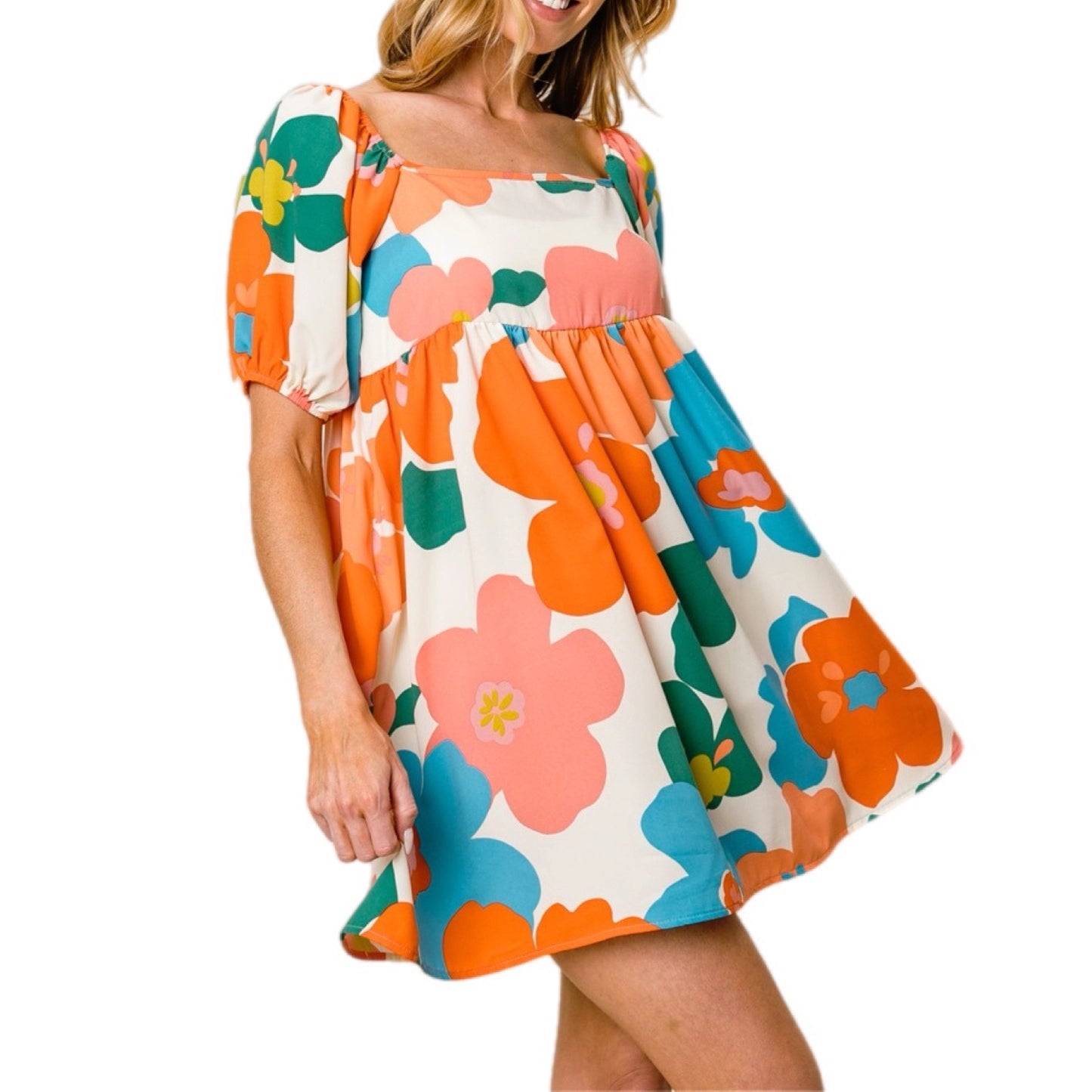 Blossom Bash Puff Sleeve Dress