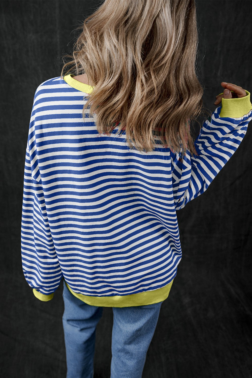 Pumpkin Striped Sweatshirt