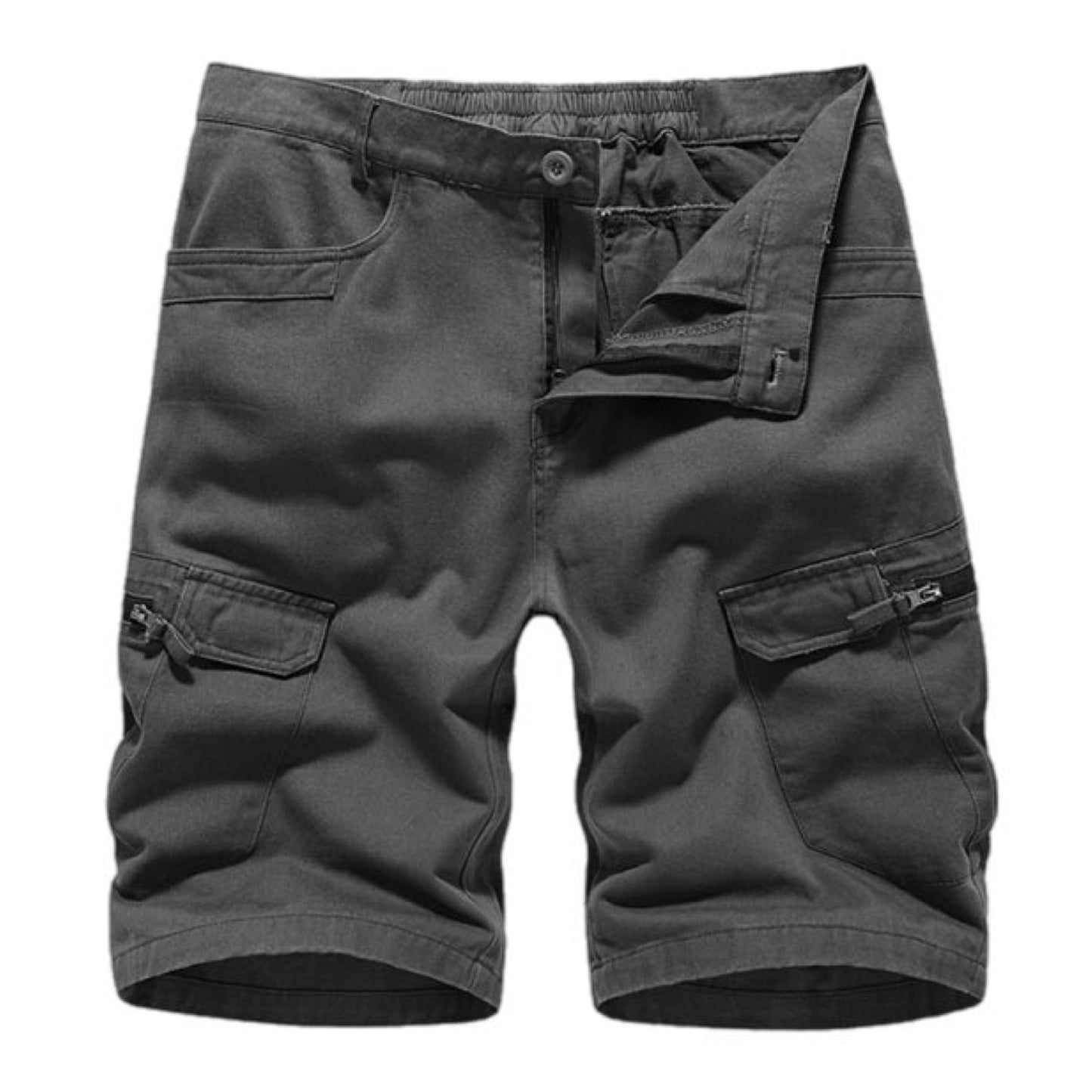 Camouflage Print Cargo Shorts