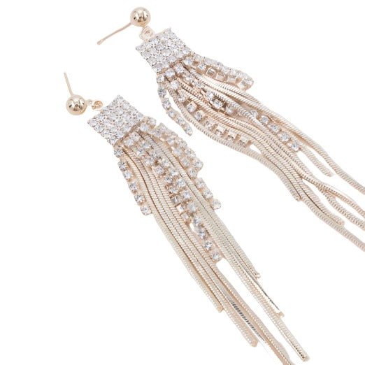 Rhinestone Drop Shimmer Earrings