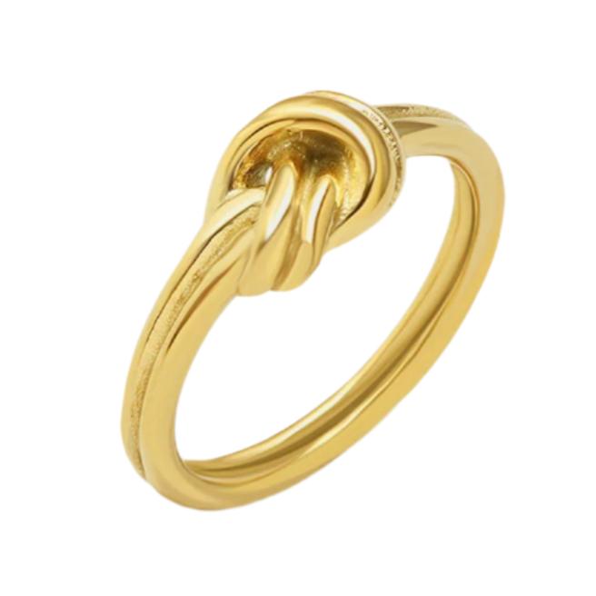 Gold or Silver Steel Knot Ring