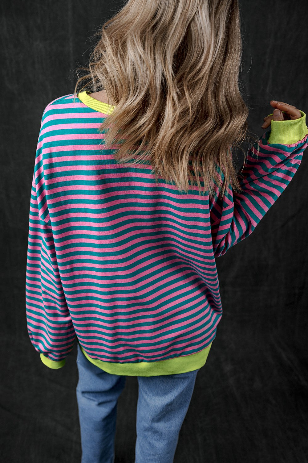 Pumpkin Striped Sweatshirt