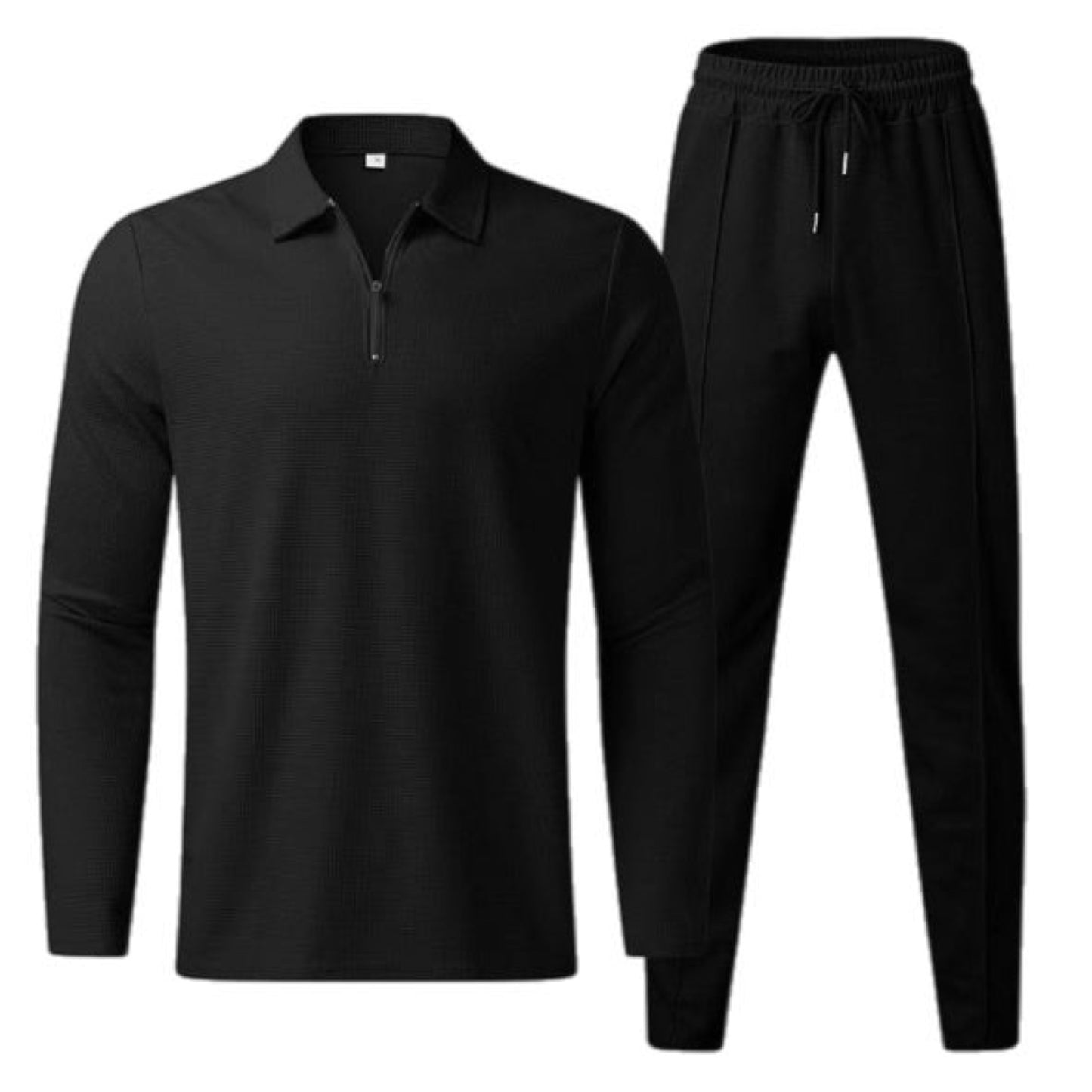 Long Sleeve Polo Shirt & Pant Set