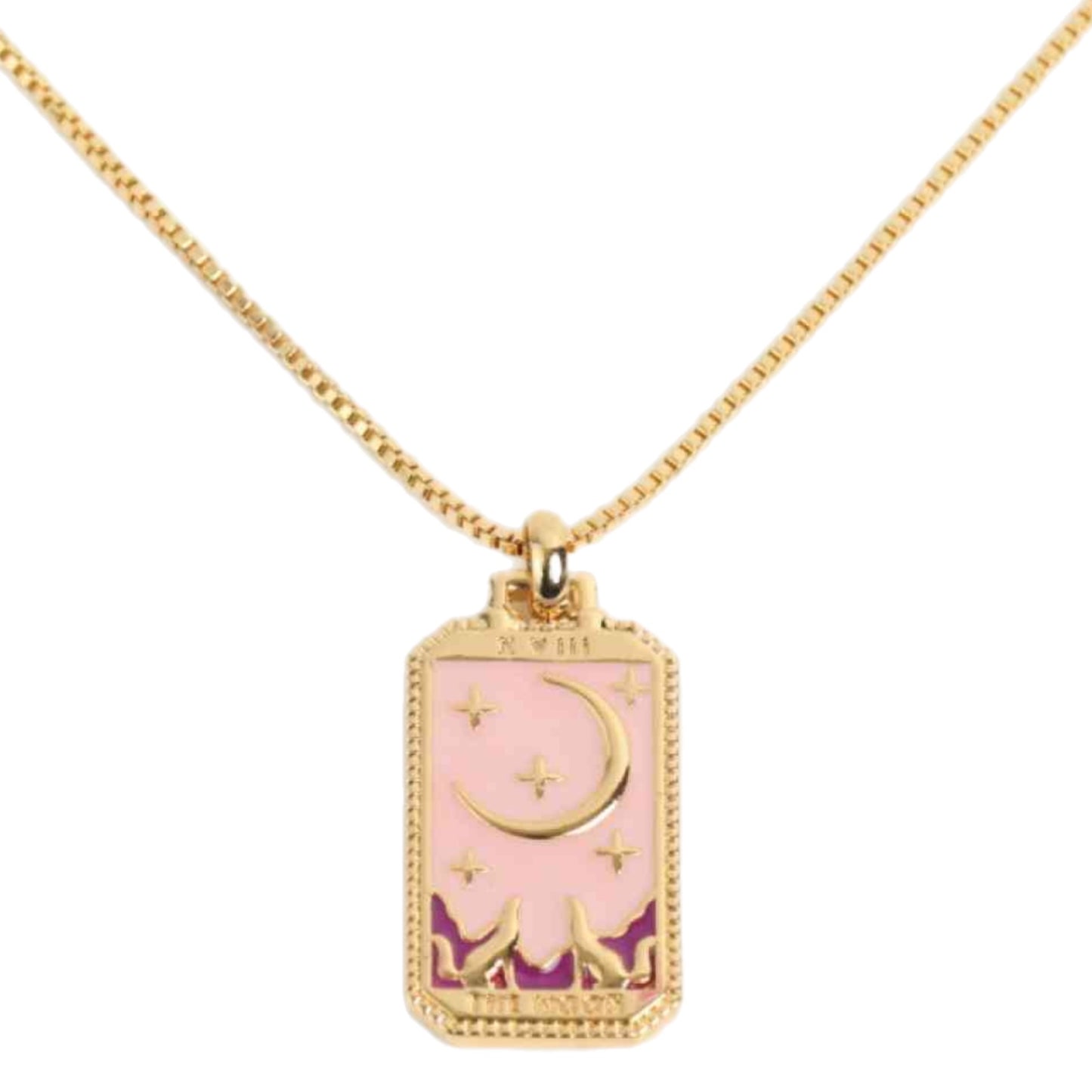 Sun or Moon Gold Charm Necklace