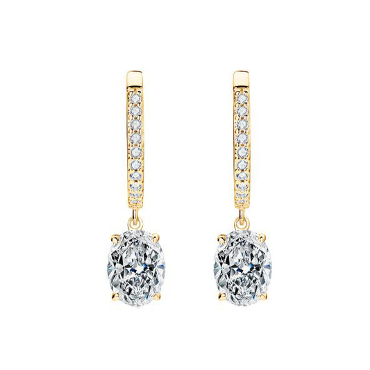 3 Carat Moissanite 925 Sterling Silver Earrings