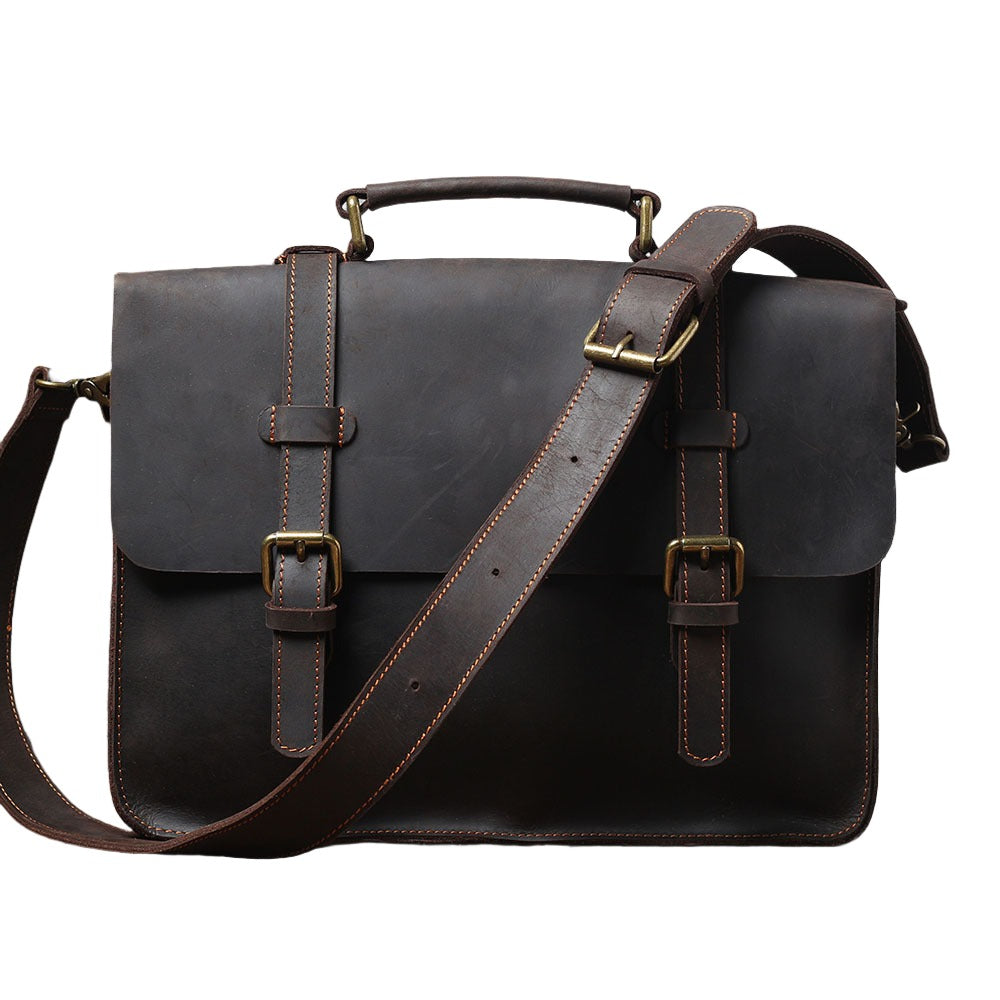 Leather Briefcase Backpack