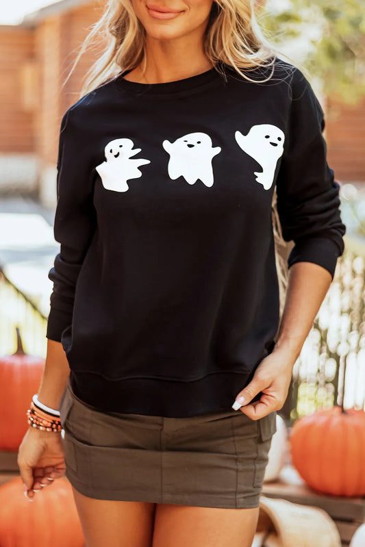 Ghost Round Neck Sweatshirt