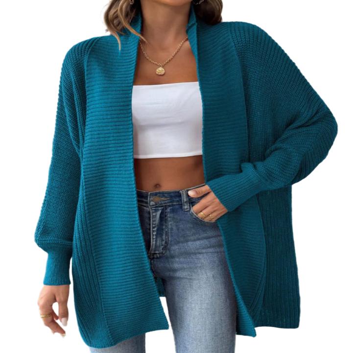 Open Front Long Sleeve Cardigan