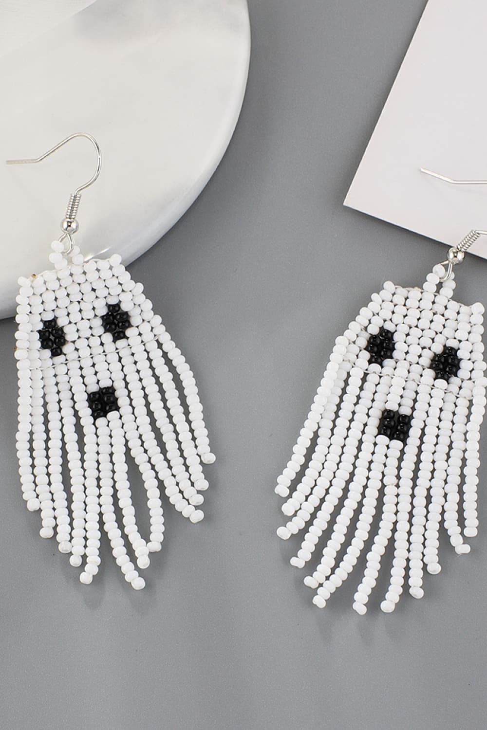 Halloween Beaded Dangle Earrings