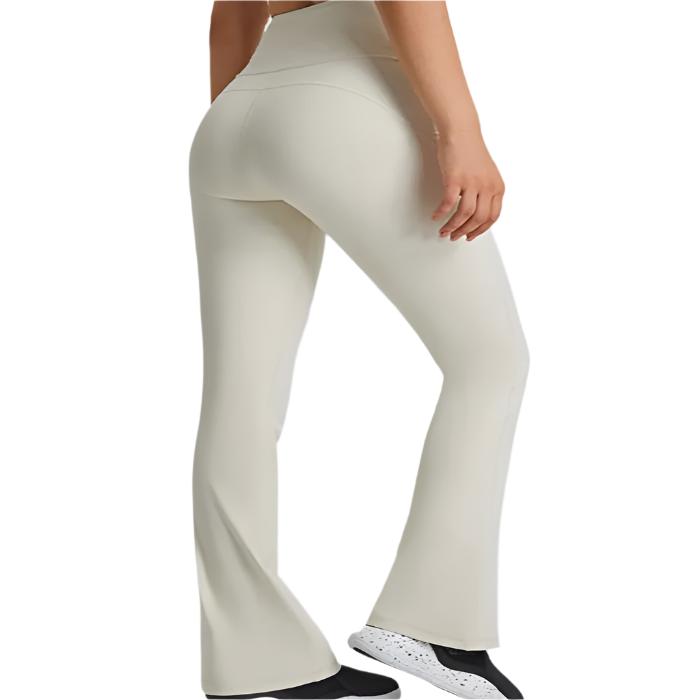 Elastic Waist Flare Yoga Pants