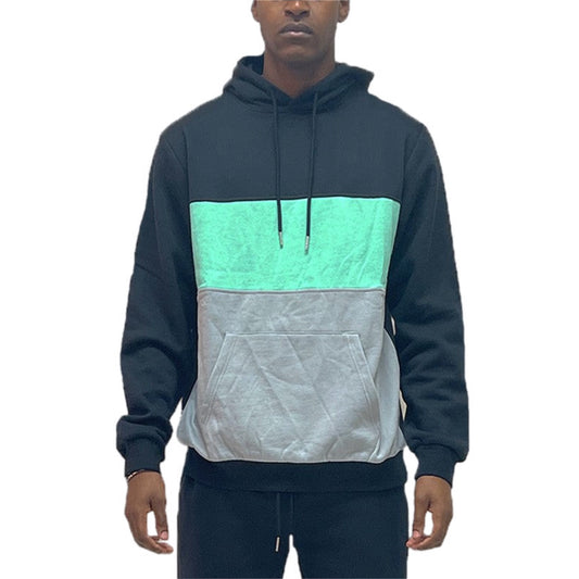 Color Block Pullover Hoodie