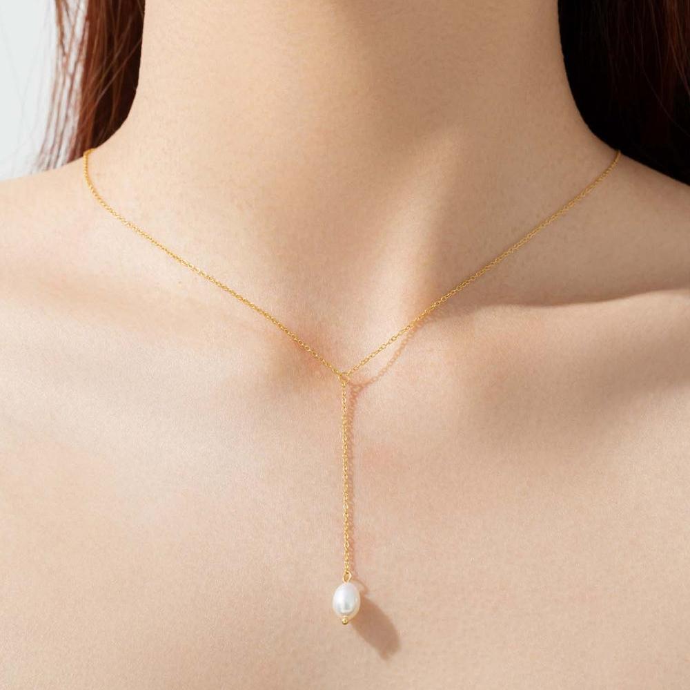 Gold Vermeil or 925 Sterling Silver Freshwater Pearl Necklace