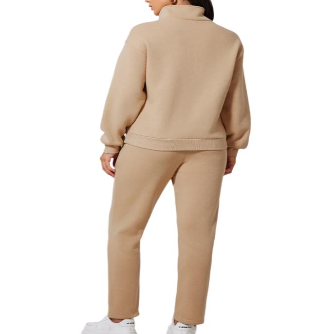 Half Snap Turtleneck Top & Pants Lounge Set