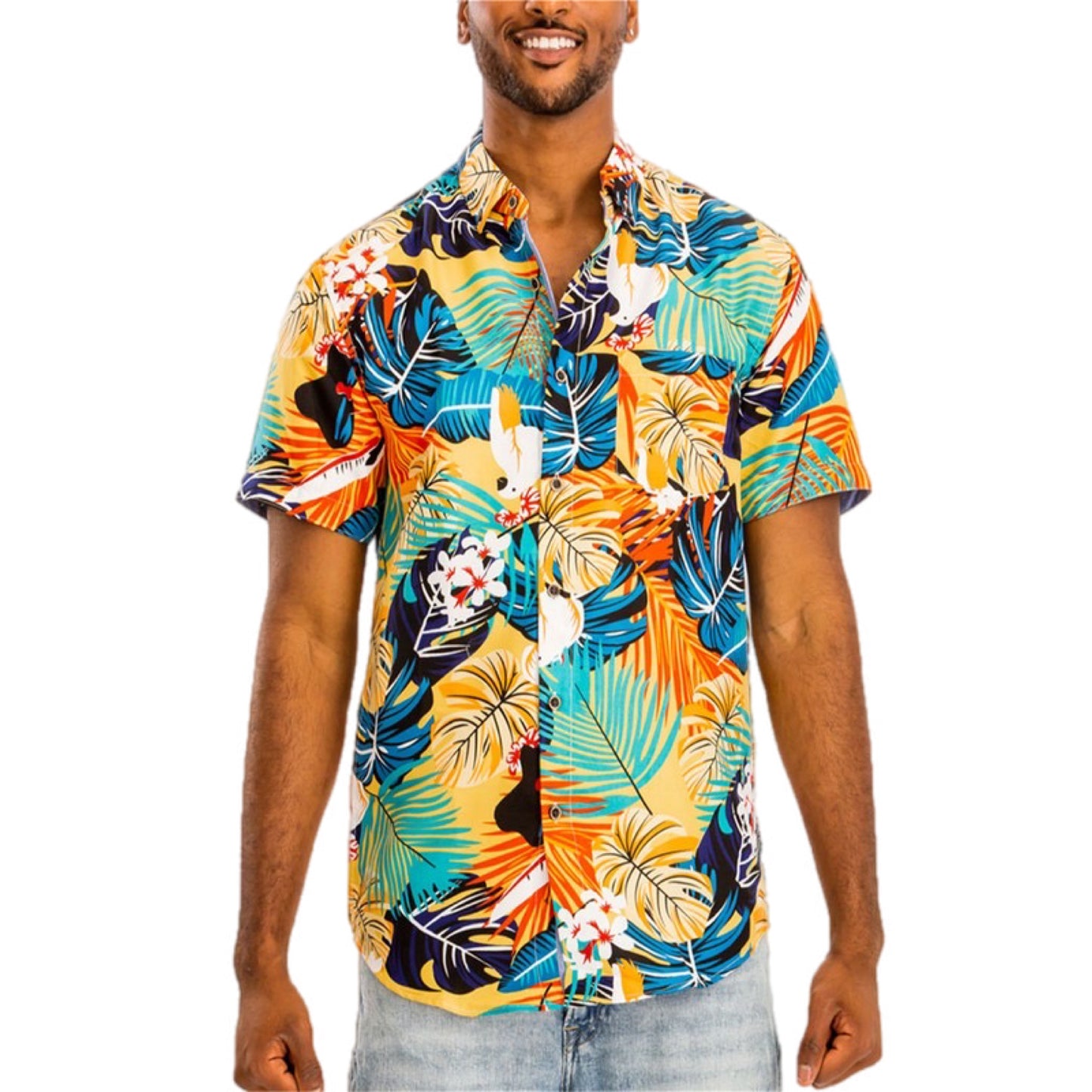 Tropical Breeze Button-Up Shirt