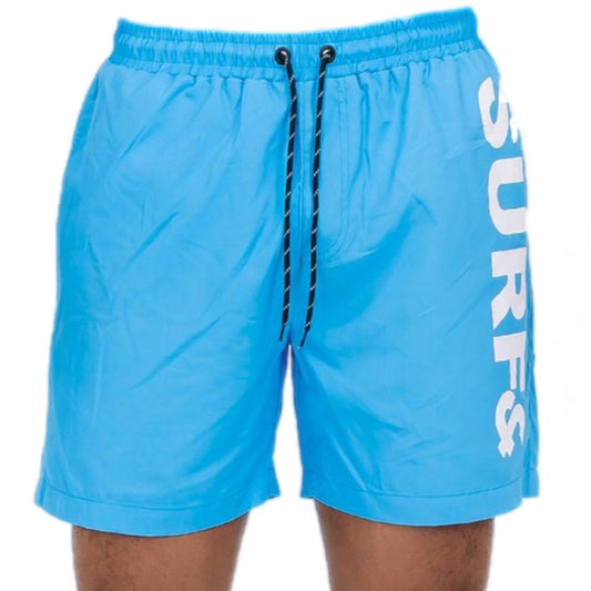 Solid Lined Beach Swim Shorts