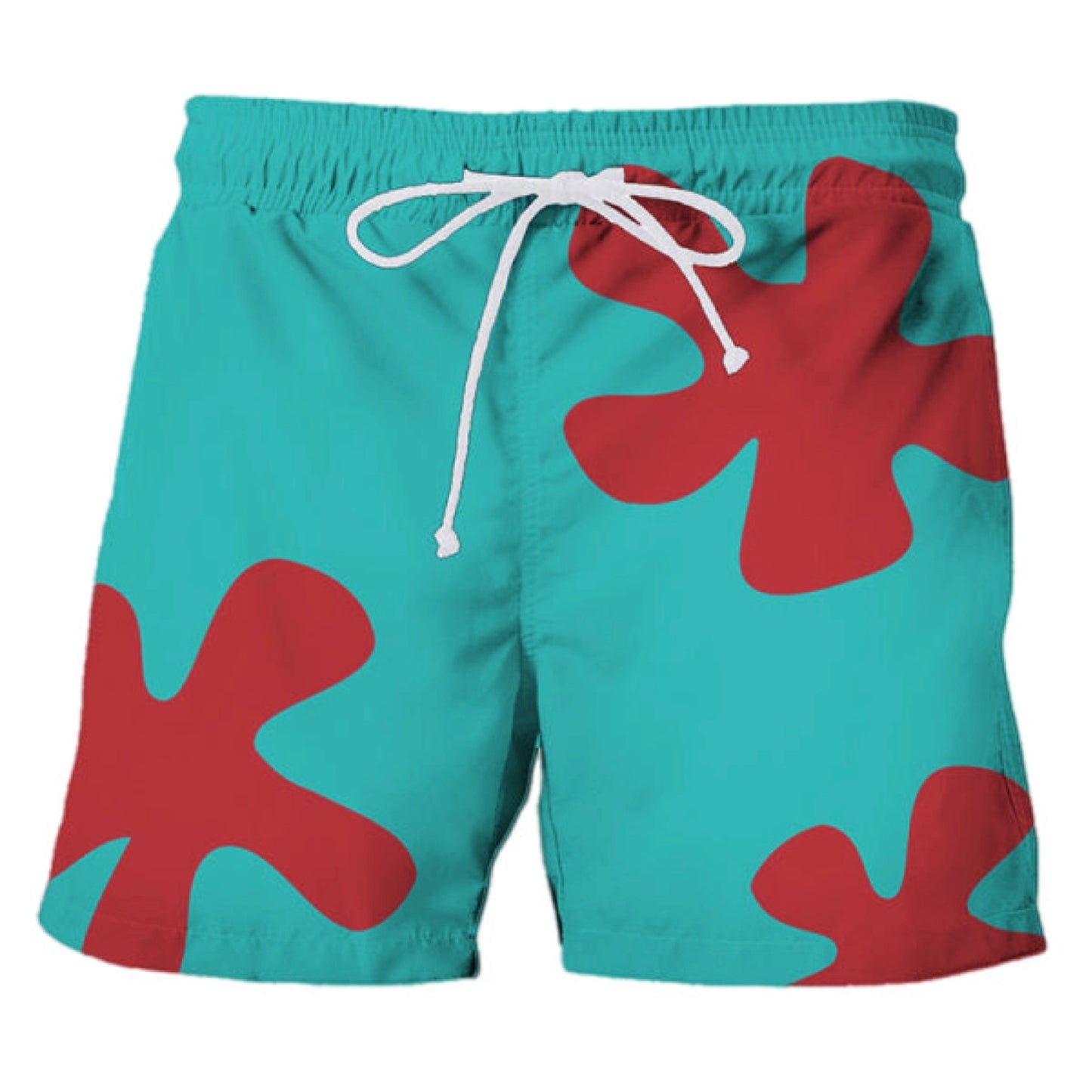 Flower Print Swim Trunks