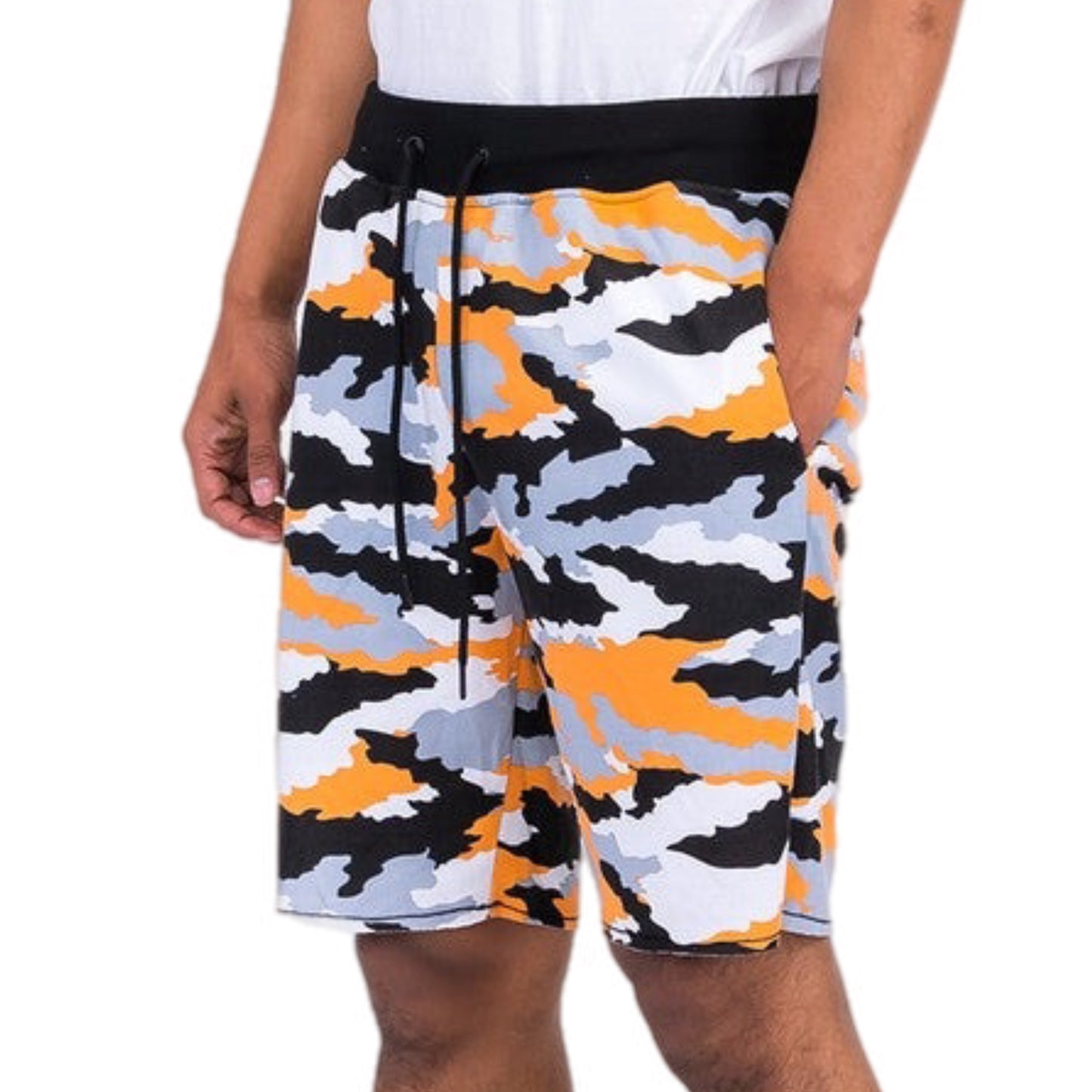 Casual Drawstring Fleece Shorts