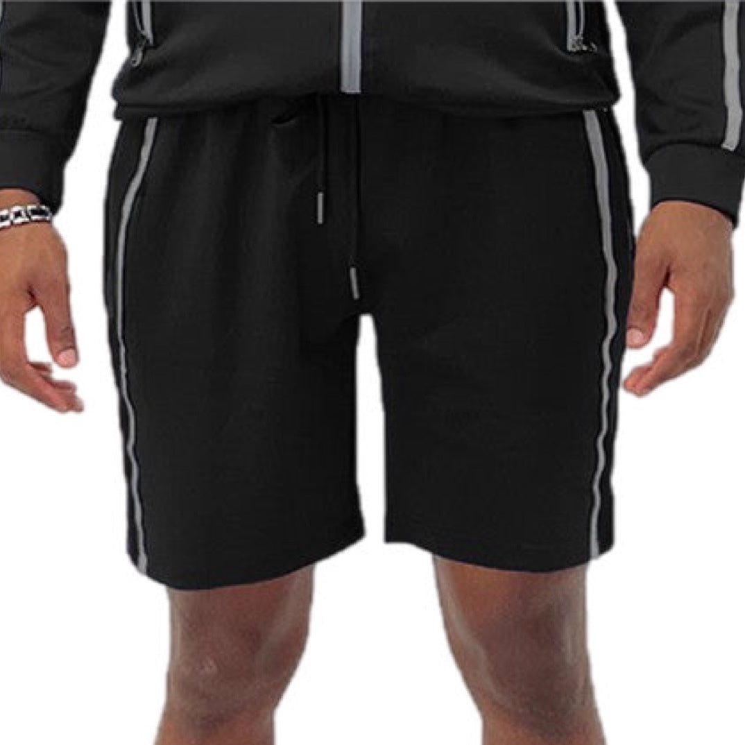 Athleisure Contrast Stripe Shorts