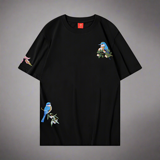 Embroidered Bird T-Shirt