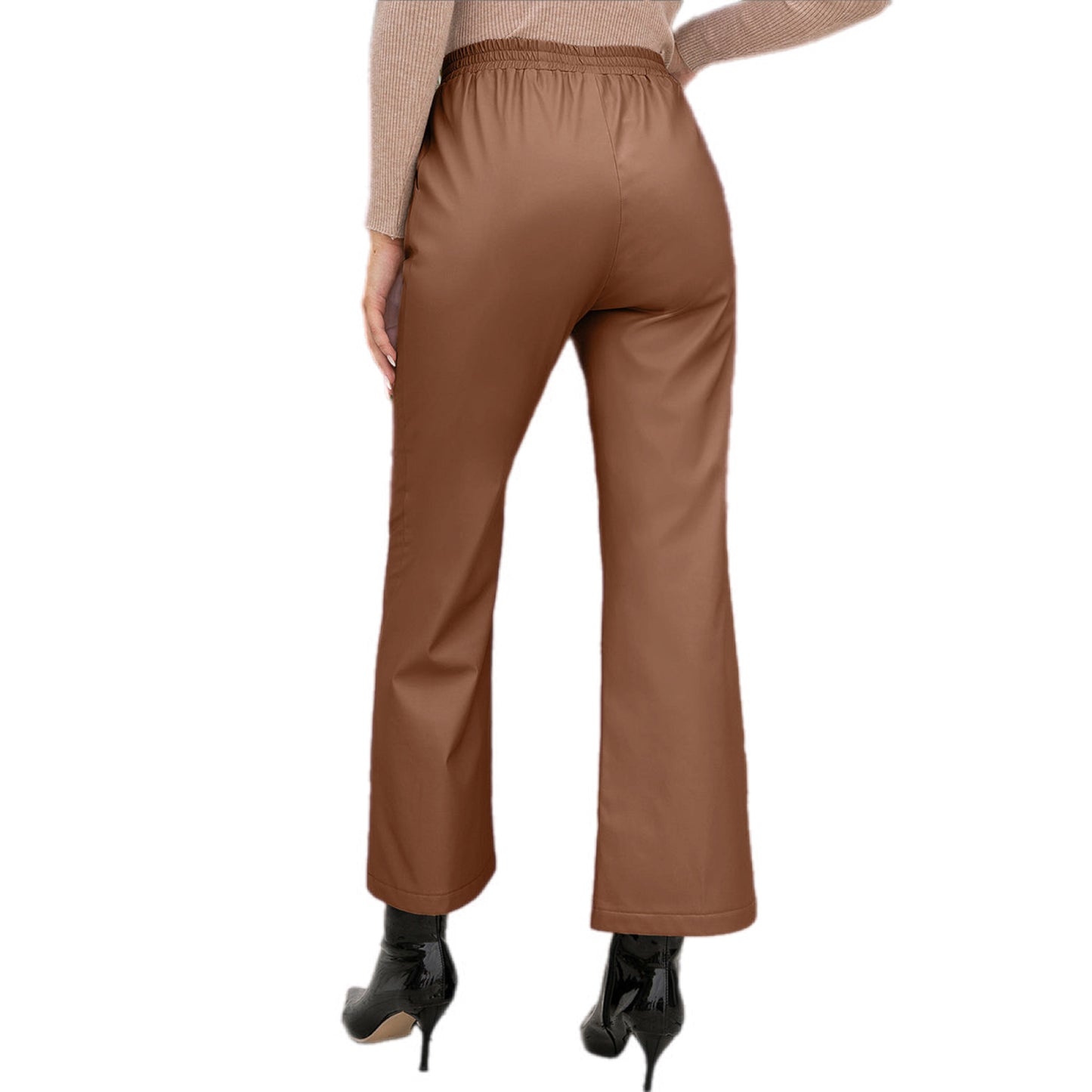 Drawstring Wide Leg Long Pants