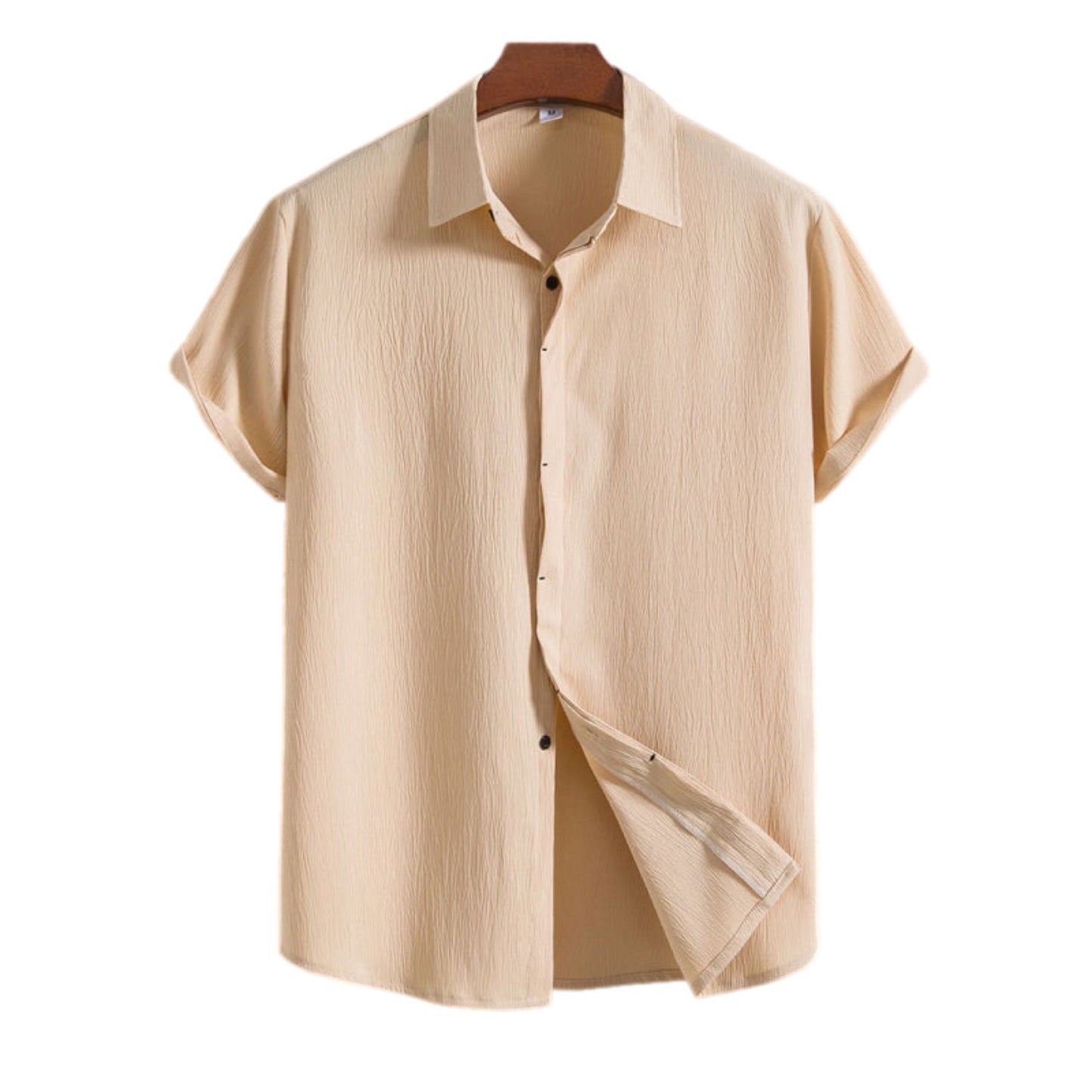 Loose Short Sleeve Button Up Shirt