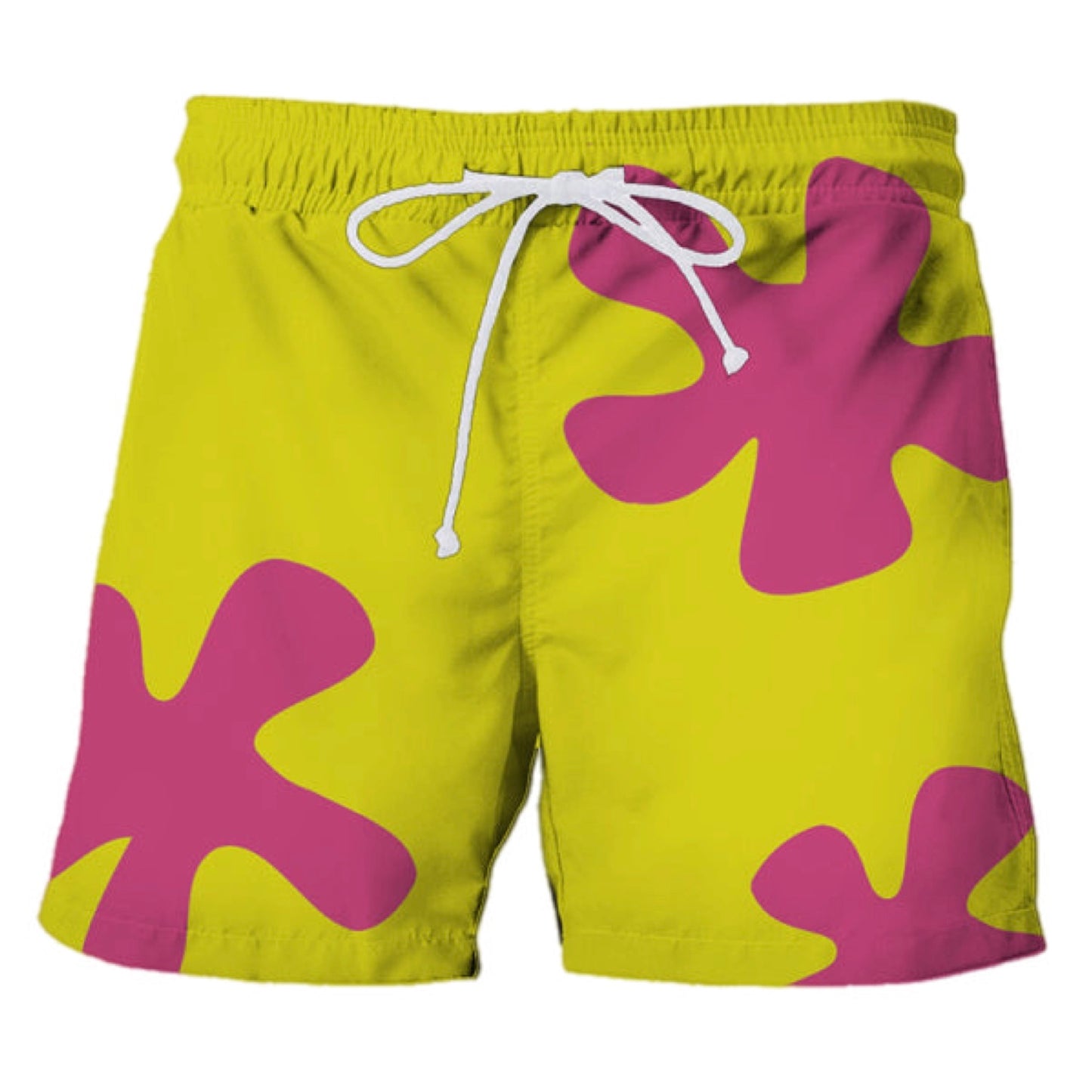 Flower Print Swim Trunks