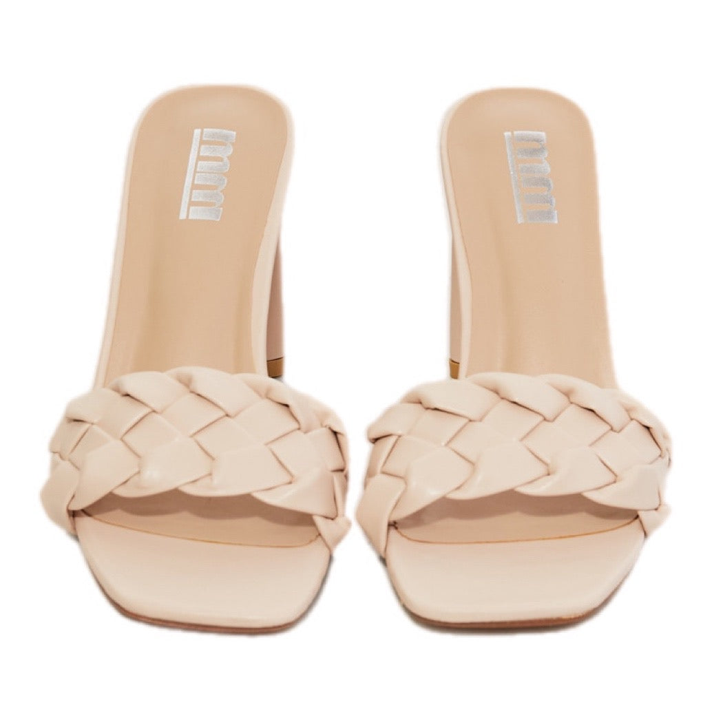 Braided Block Heel Sandals