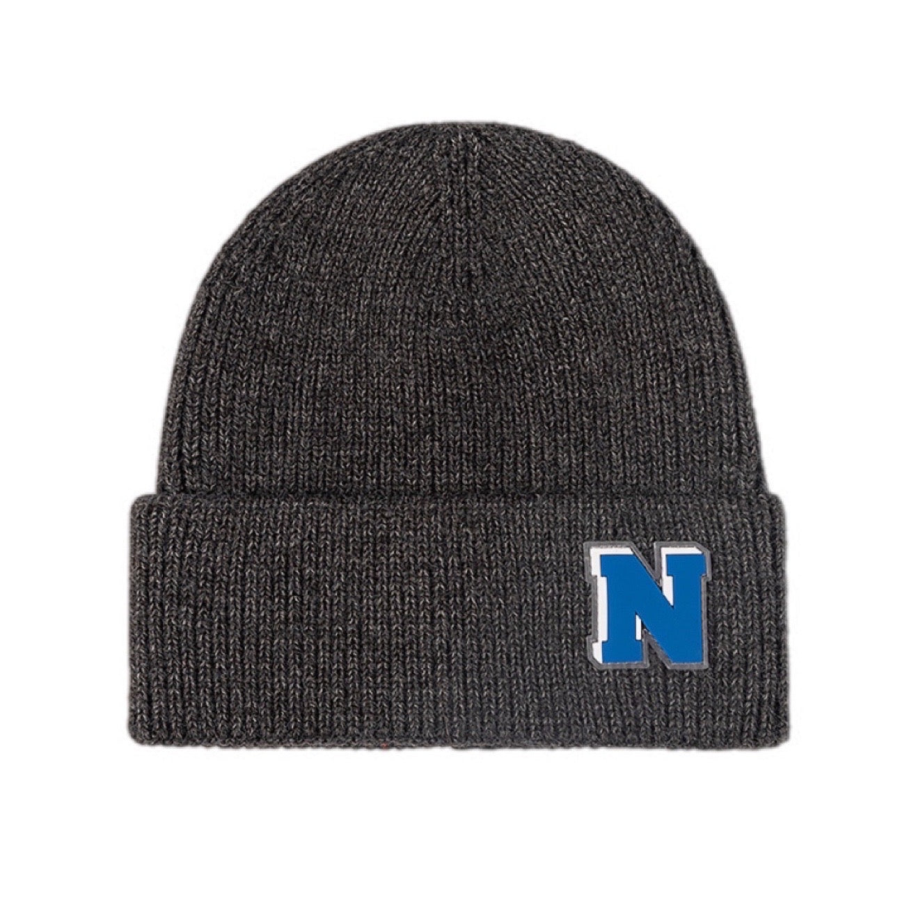 N Patch Cuffed Knit Beanie