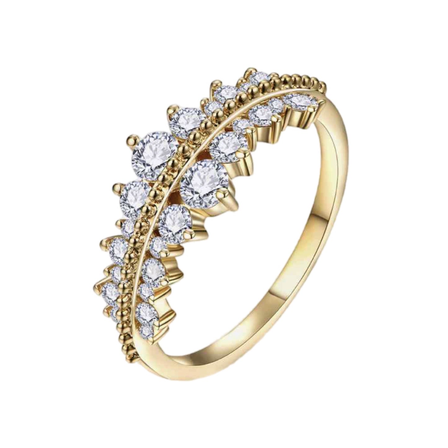 Moissanite Gold Ring