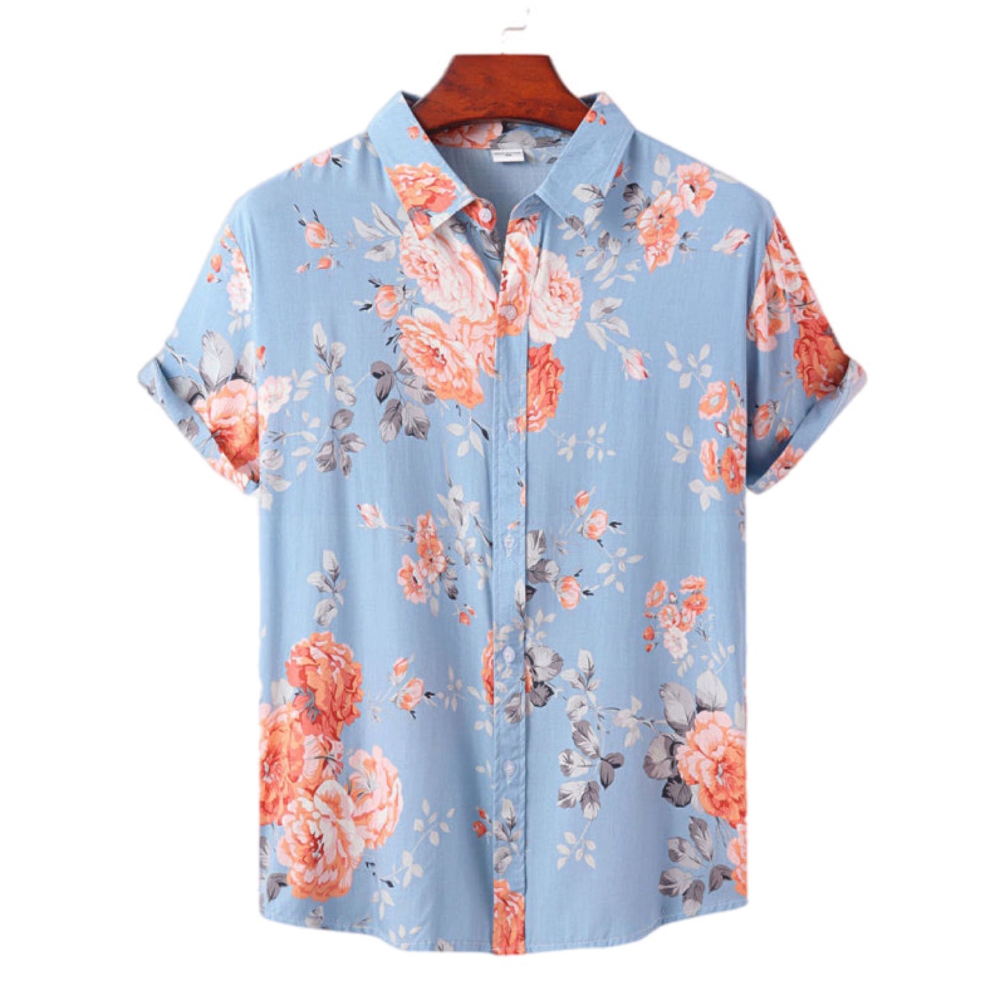 Short Sleeve Button Up Hawaiian Shirt