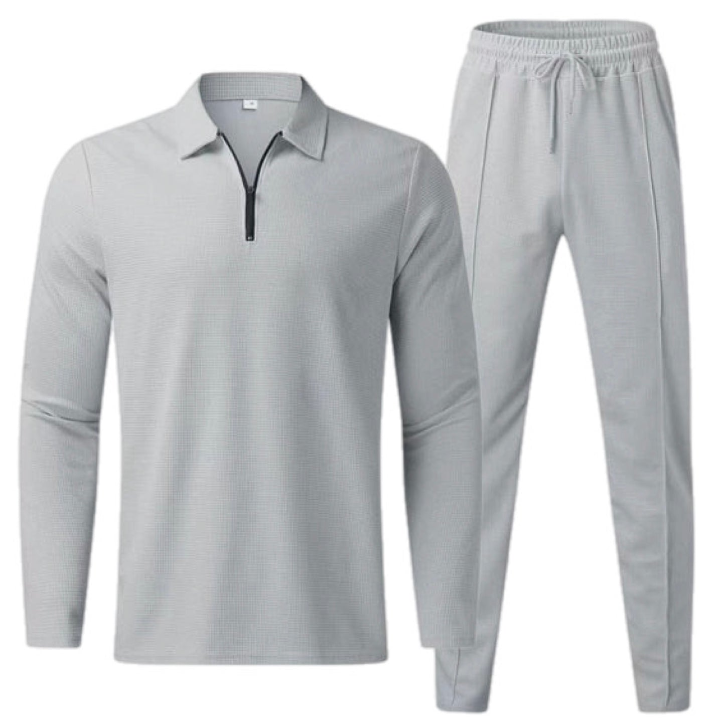 Long Sleeve Polo Shirt & Pant Set