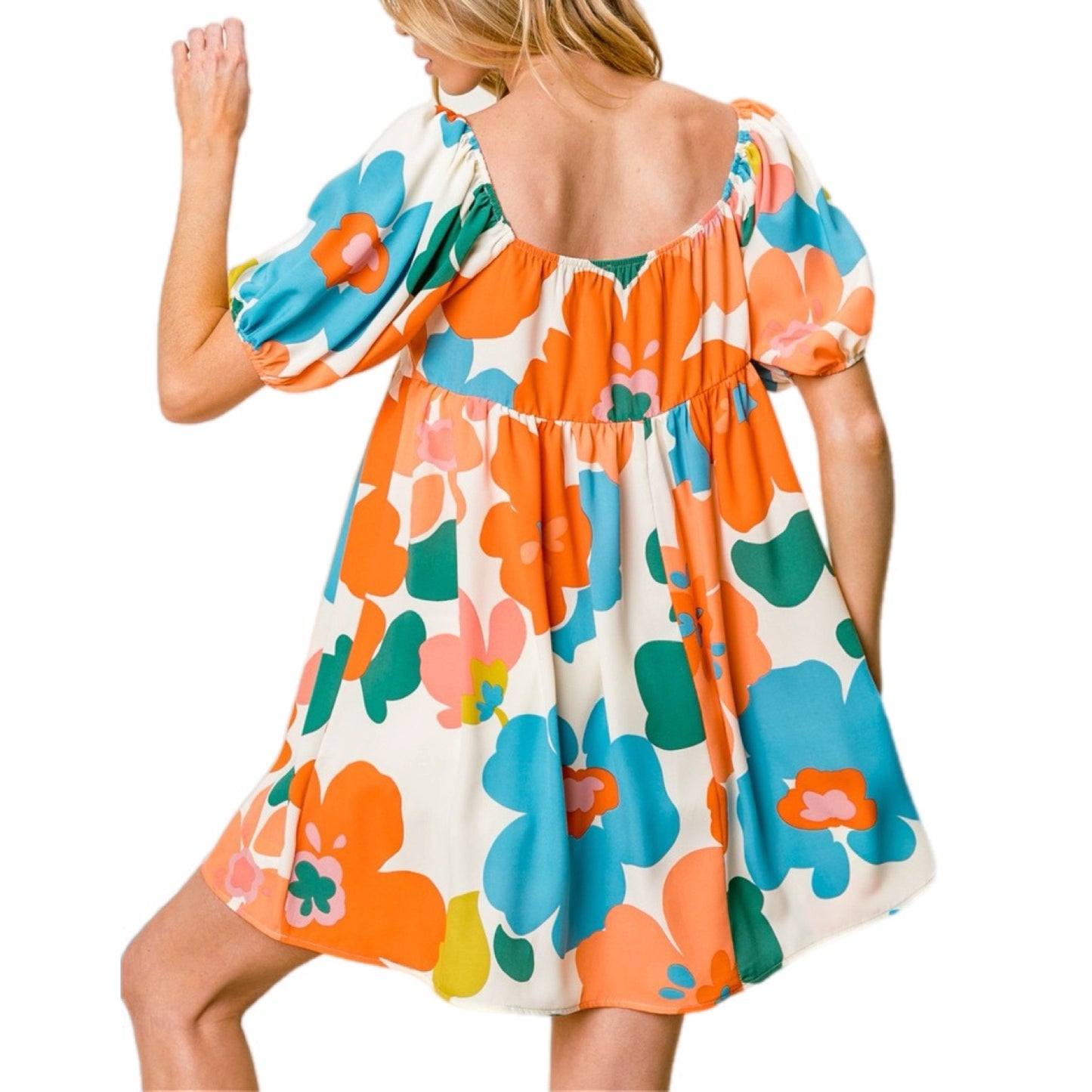 Blossom Bash Puff Sleeve Dress