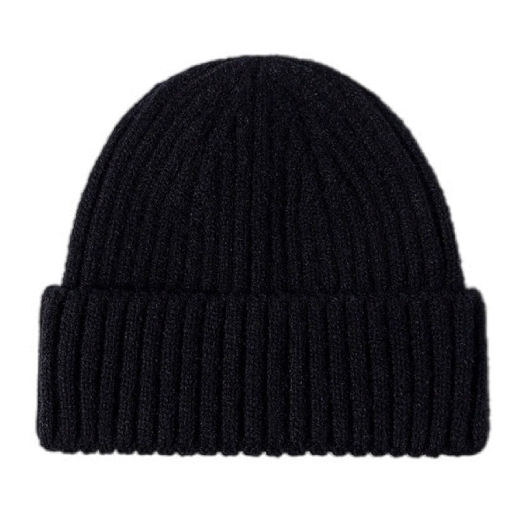 Rib-Knit Cuff Beanie