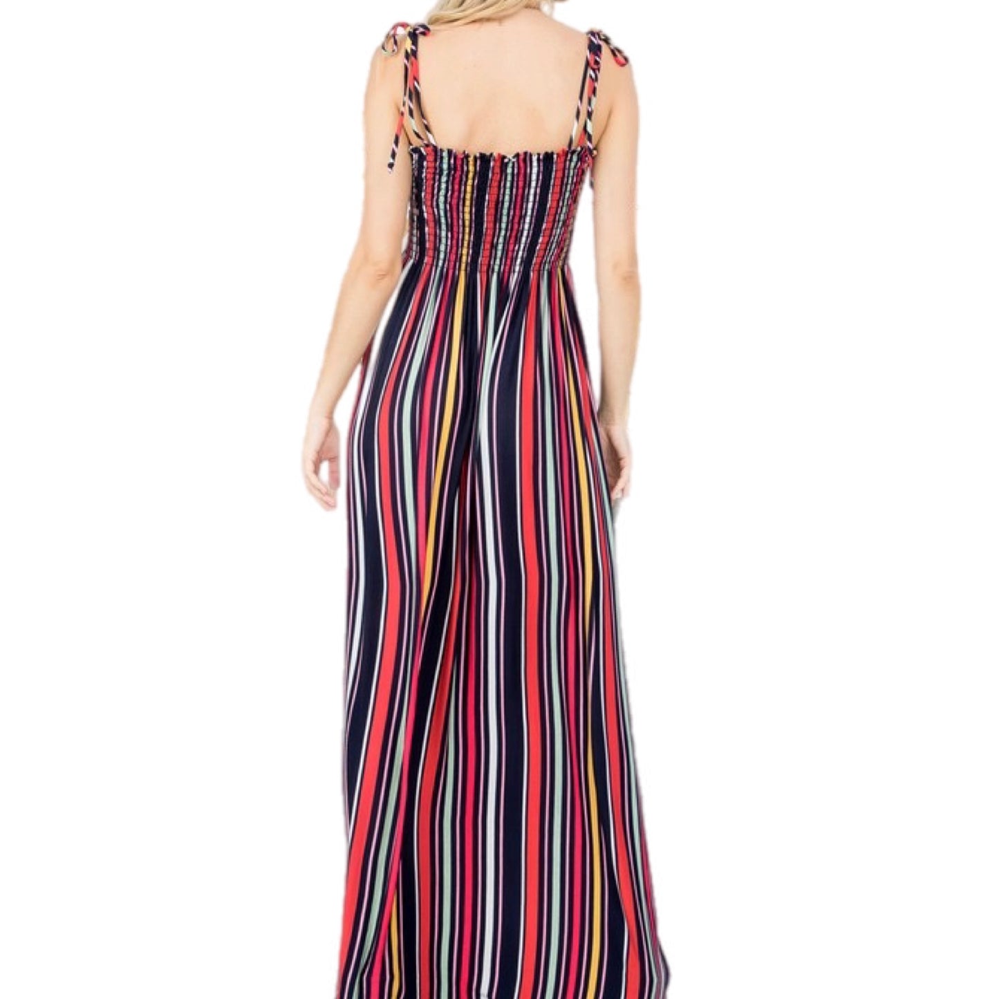 Plus Striped Maxi Dress