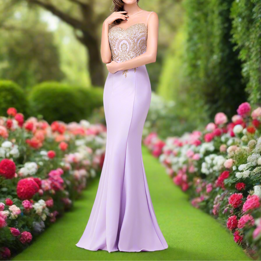 Bodycon Sweetheart Neck Gown