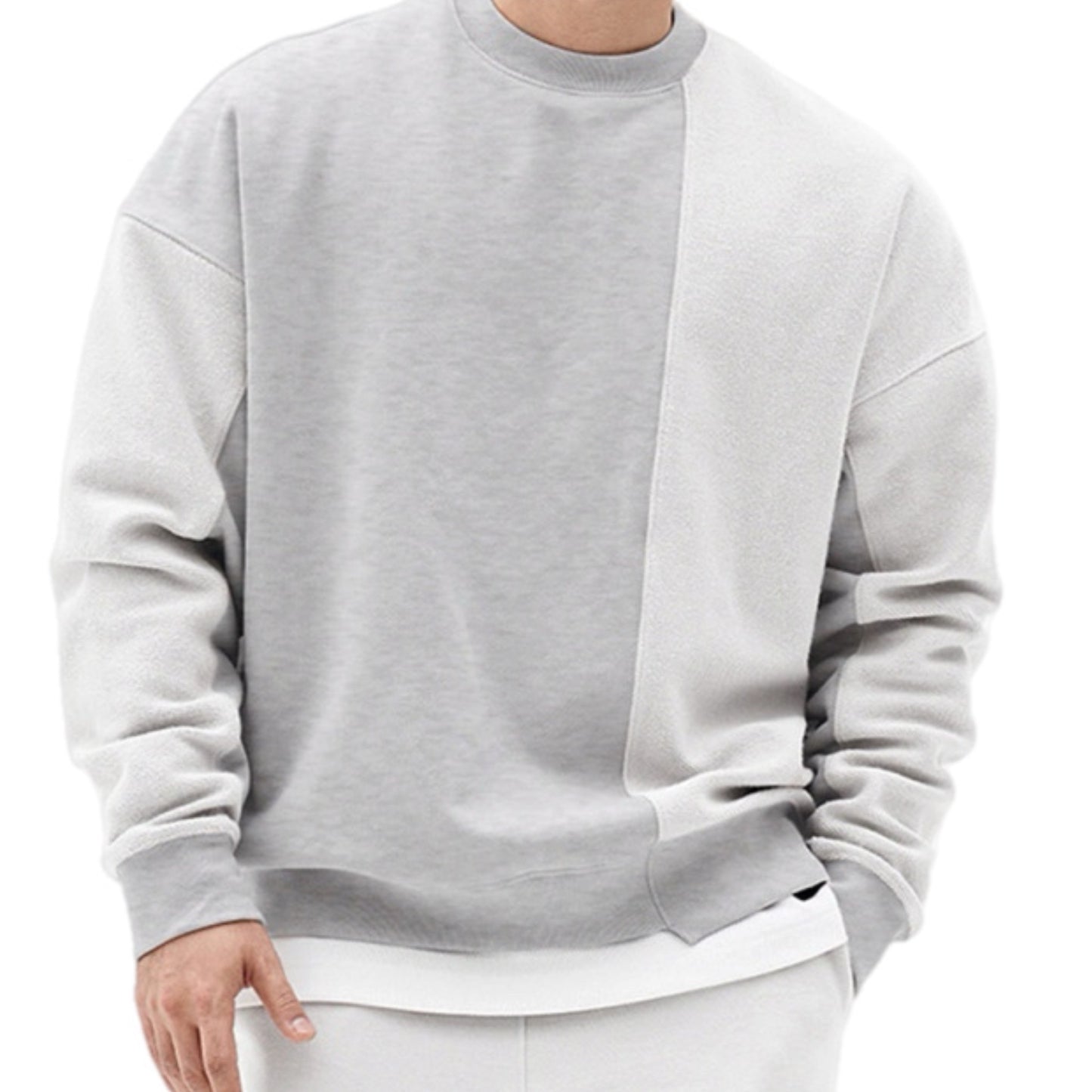 Men's Knitted Crew Neck Sweatshirt