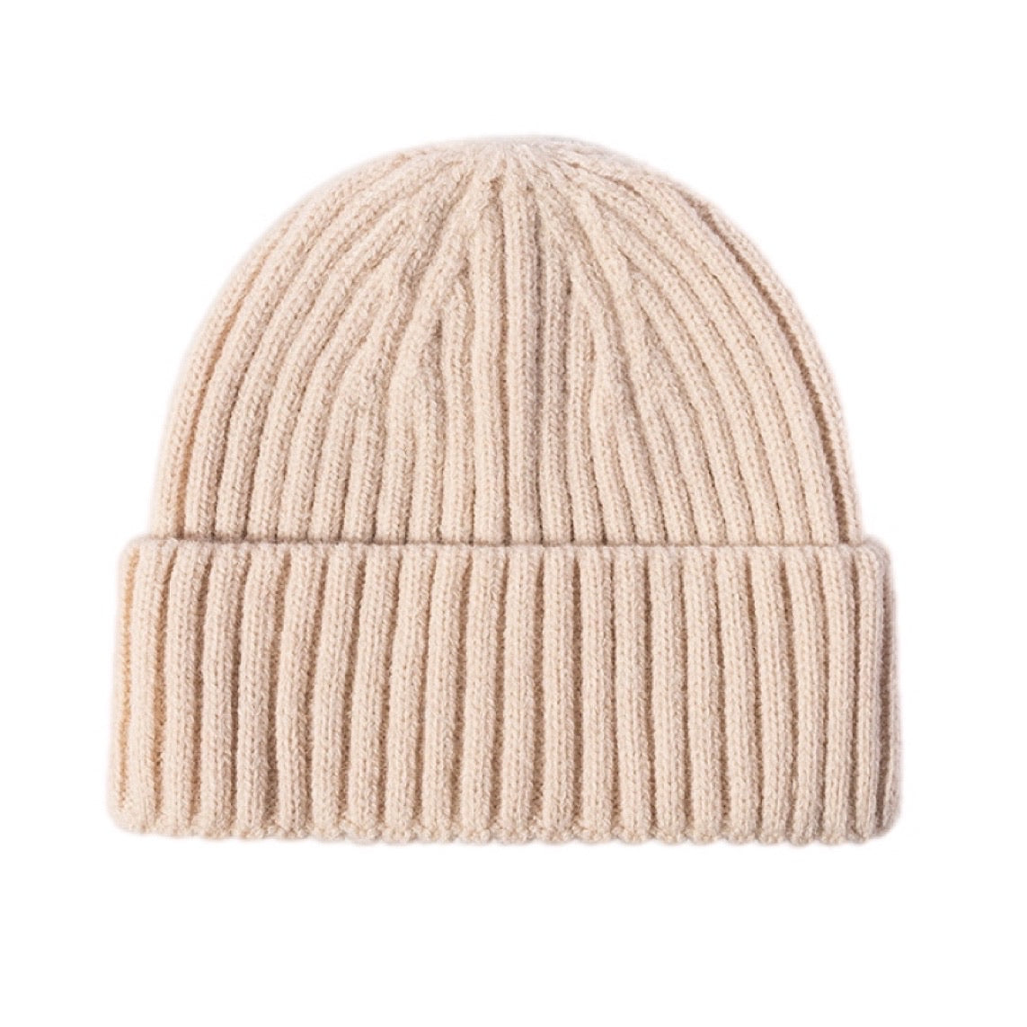 Rib-Knit Cuff Beanie