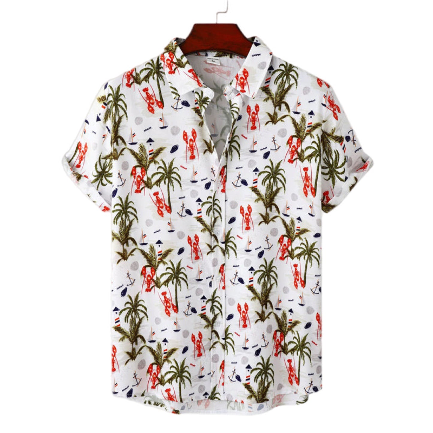 Floral Short Sleeve Button Up Shirt