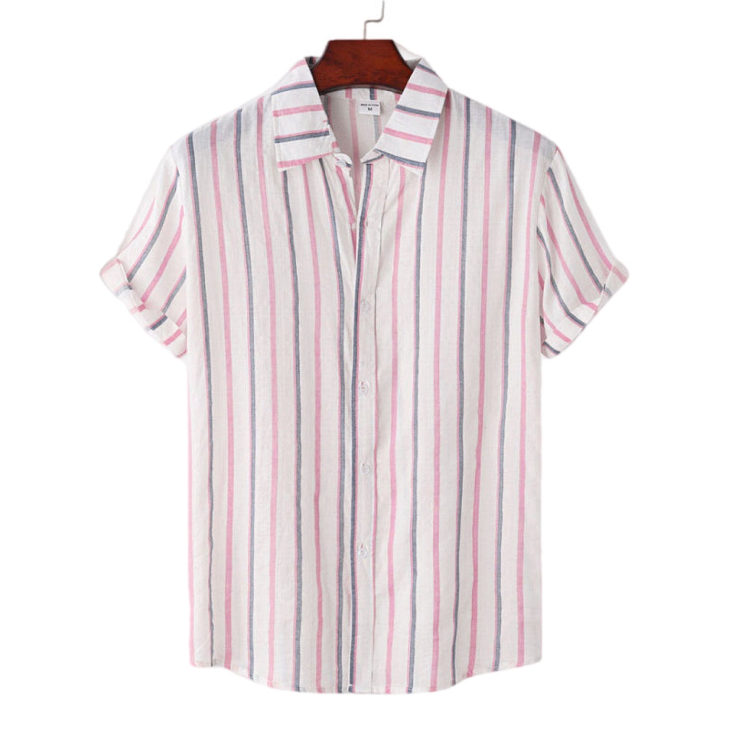 Retro Short Sleeve Button Up Shirt