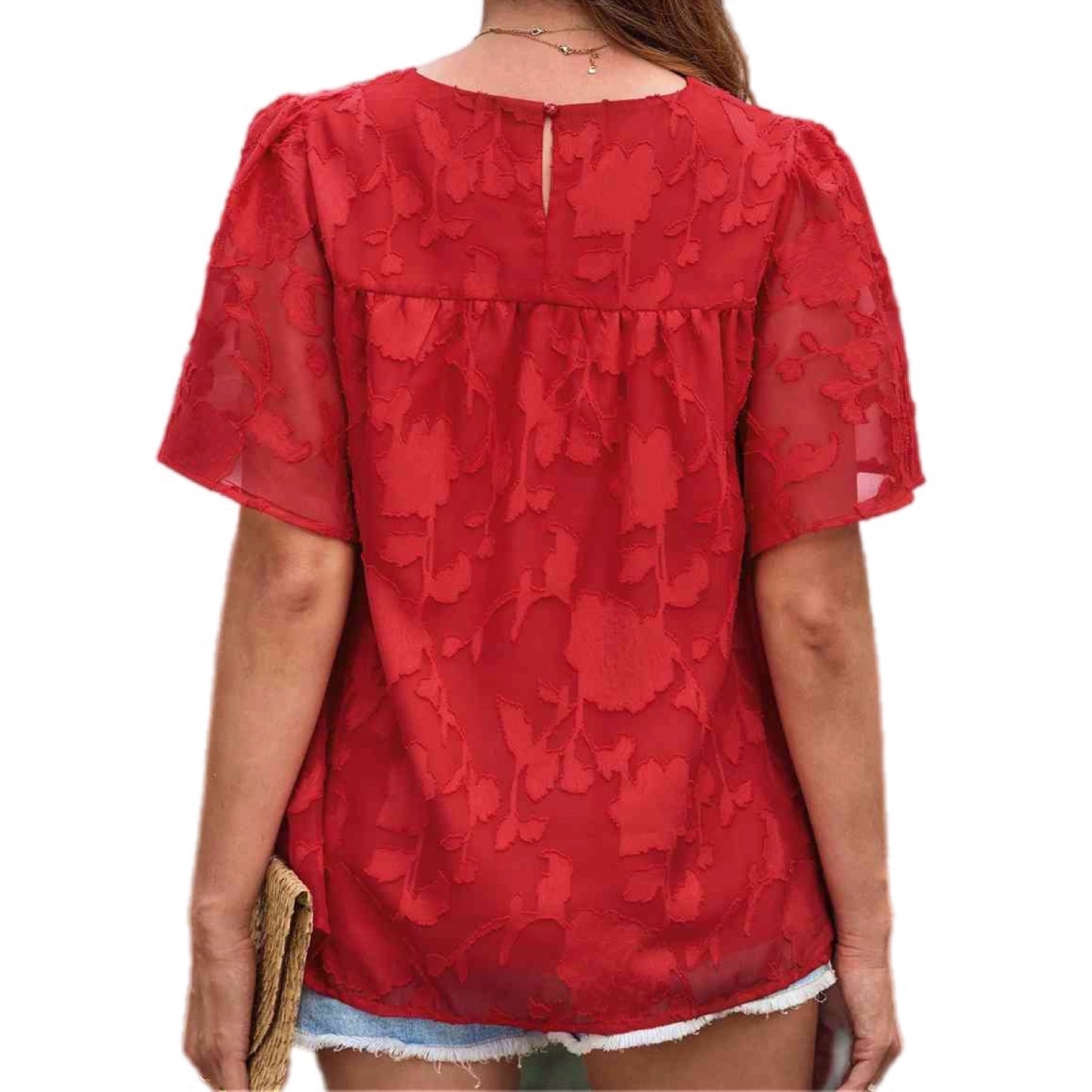 Ruched Puff Sleeve Blouse