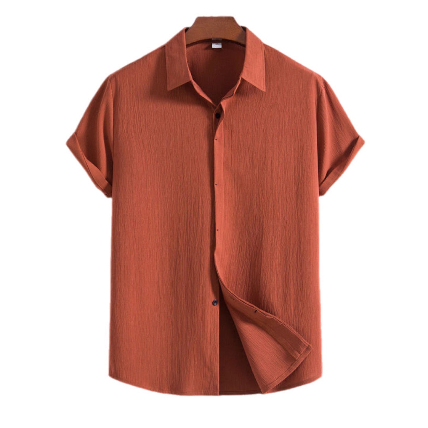 Loose Short Sleeve Button Up Shirt