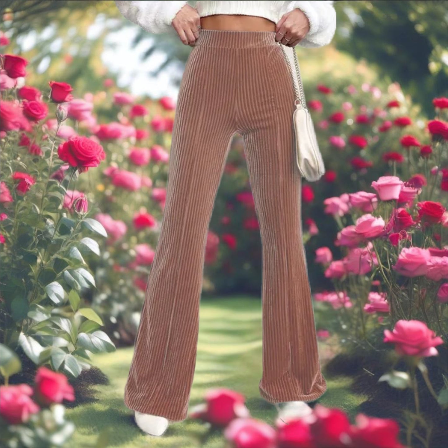 High Waist Bootcut Pants