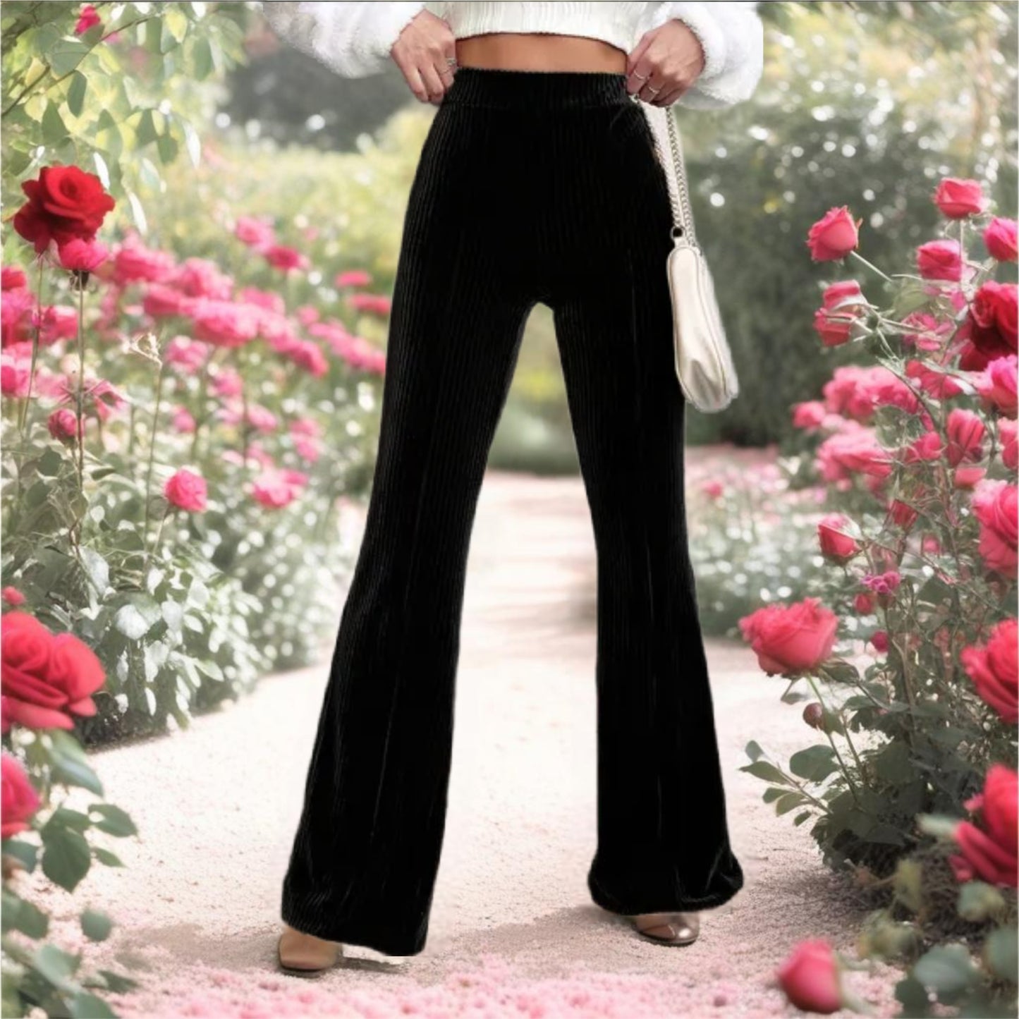 High Waist Bootcut Pants