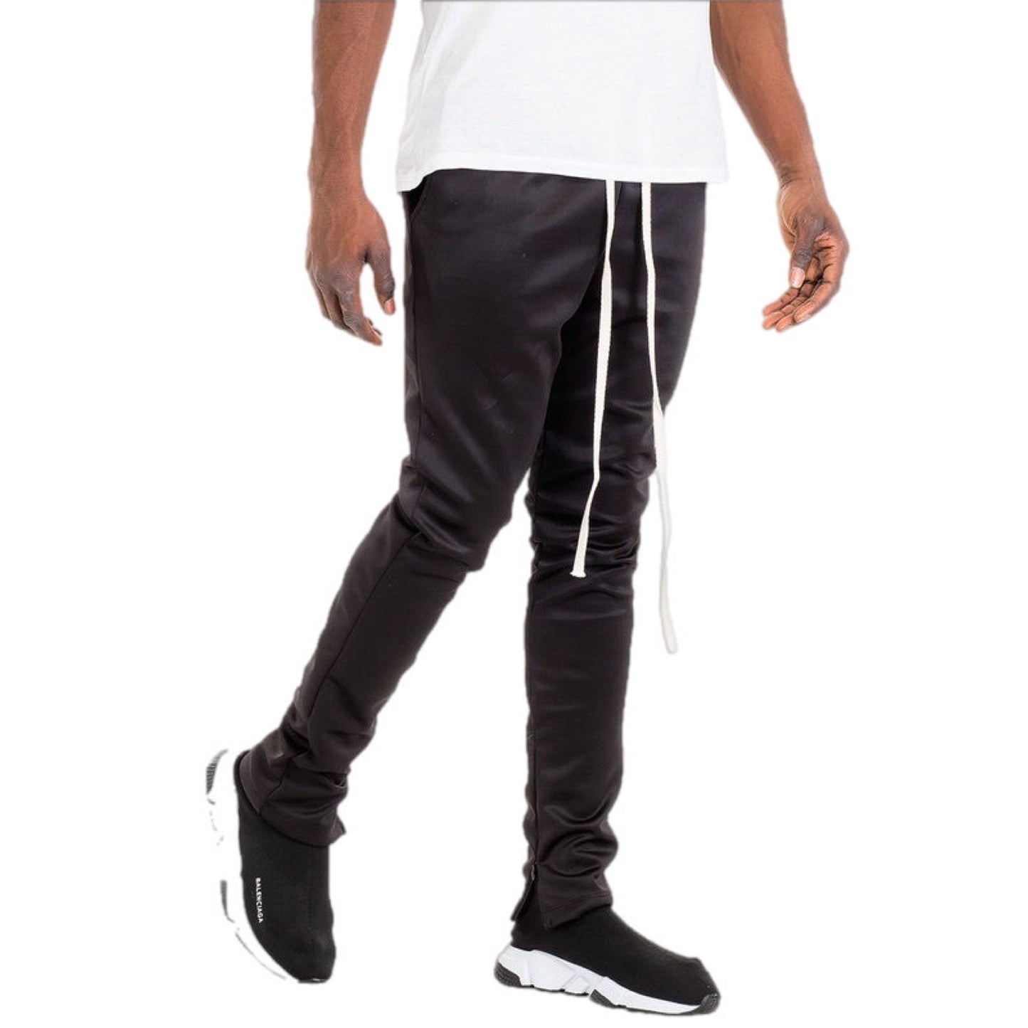 Zipper Ankle Basic Track Pants