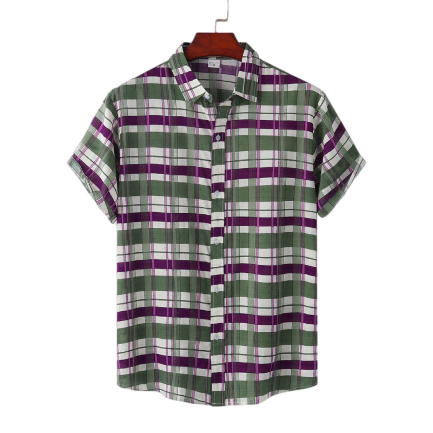 Button Up Short Sleeve Print Shirt