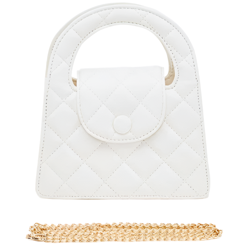 Convertible Quilted Clutch  Bag